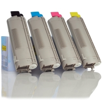 OKI 43324424, 23, 22, 21 toners (marca 123tinta) | Pack negro + 3 colores 130068