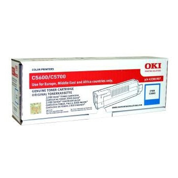 OKI 43381907 toner cian (original) 43381907 035830 - 1