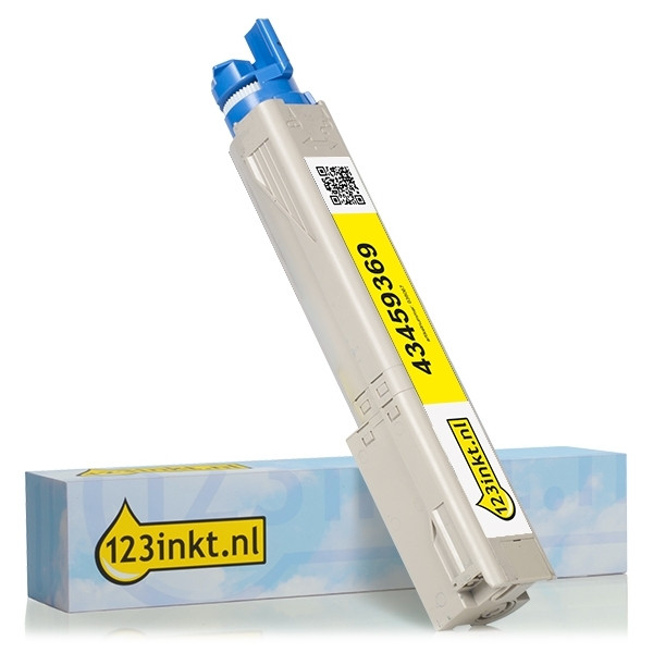 OKI 43459369 toner amarillo (marca 123tinta) 43459369C 036067 - 1