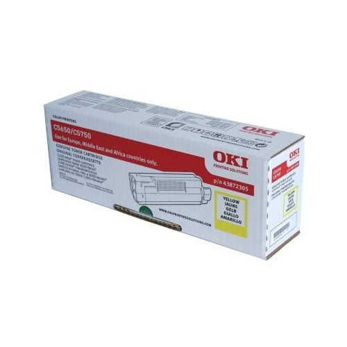 OKI 43872305 toner amarillo (original) 43872305 035962 - 1