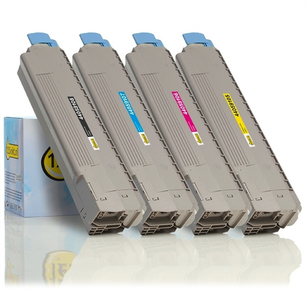 OKI 44059108, 07, 06, 05 toners (marca 123tinta) | Pack negro + 3 colores 130076 - 1