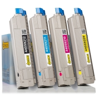 OKI 44059212, 11, 10, 09 toners (marca 123tinta) | Pack negro + 3 colores 130077