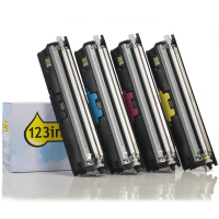 OKI 44250724, 19, 18, 17 toners (marca 123tinta) | Pack negro + 3 colores 130612