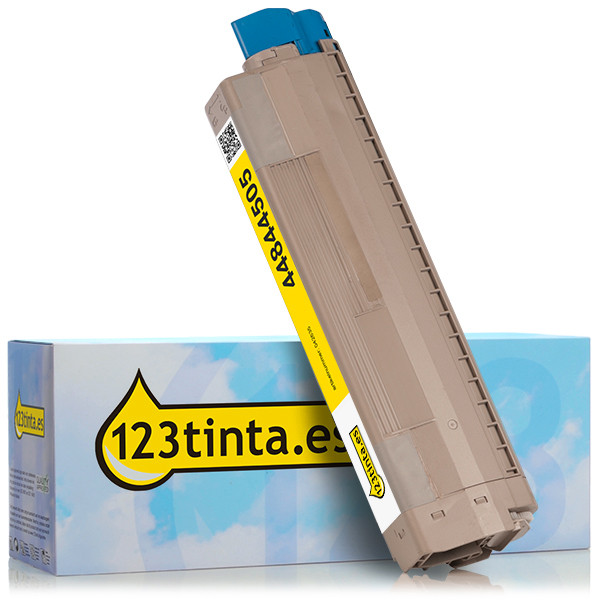 OKI 44844505 toner amarillo (marca 123tinta) 042635 - 1