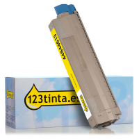 OKI 44844613 toner amarillo (marca 123tinta)