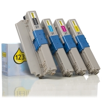 OKI 44973536, 35, 34, 33 toners (marca 123tinta) | Pack negro + 3 colores 130059