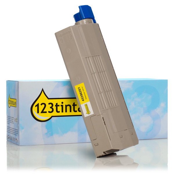 OKI 45396201 toner amarillo XL (marca 123tinta) 45396201C 036141 - 1