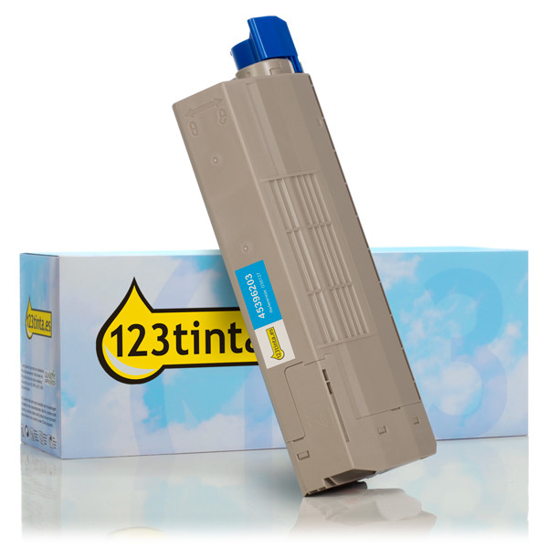 OKI 45396203 toner cian XL (marca 123tinta) 45396203C 036137 - 1