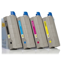 OKI 45396304, 03, 02, 01 toners (marca 123tinta) | Pack negro + 3 colores 130090