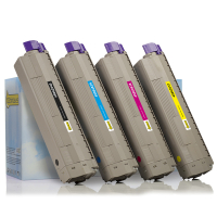 OKI 45862840, 39, 38, 37 toners (marca 123tinta) | Pack negro + 3 colores 130091