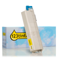 OKI 46490401 toner amarillo (marca 123tinta) 46490401C 036155