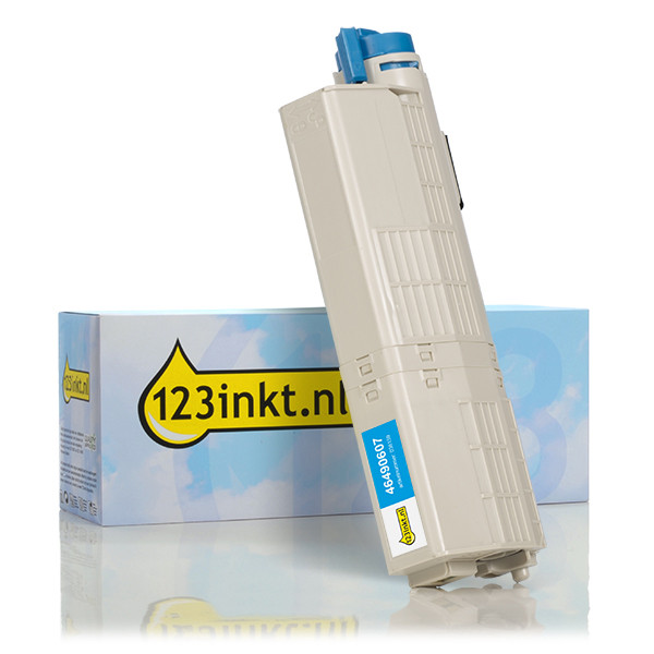 OKI 46490607 toner cian XL (marca 123tinta) 46490607C 036159 - 1