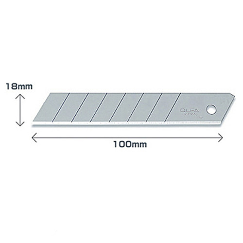 Olfa LB-10 Cuchillas de repuesto de 18 mm (10 unidades)