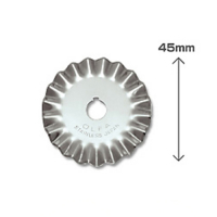 Olfa PIB45-1 Cuchilla dentada de repuesto giratoria para RTY-2/DX 45 mm 219715