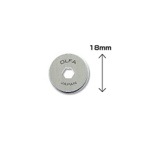 Olfa RB18-2 Cuchilla de repuesto rotativa para RTY-4 de 18 mm (2 unidades)