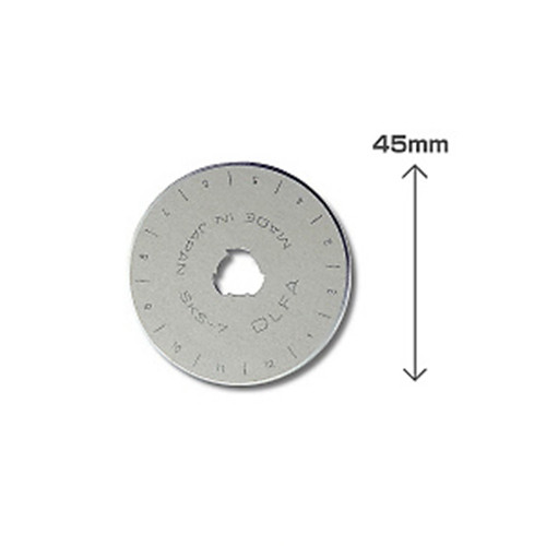 Olfa RB45-1 Cuchilla de repuesto rotativa para RTY-2/G, RTY-2/DX 45 mm 219710 - 1