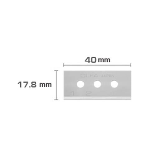 Olfa SK-10/SKB-10 cuchillas de repuesto (17,8mm) - 10 unidades SKB-10/10B 219703 - 1