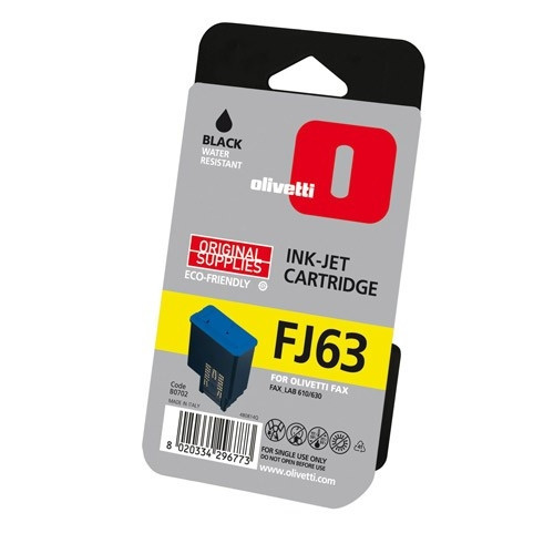 Olivetti FJ63 (B0702) cartucho de tinta negro (original) B0702 042202 - 1