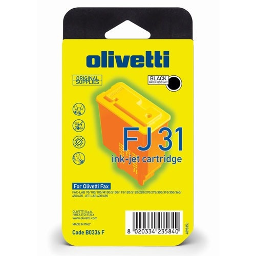 Olivetti FPJ 31 (B0336) cartucho de tinta negro (original) B0336F 042380 - 1