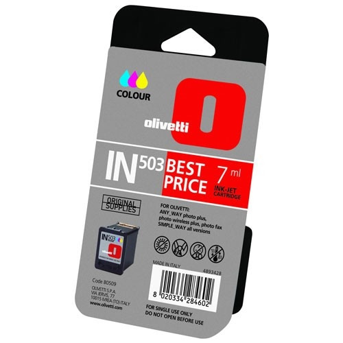 Olivetti IN503 (B0509) cartucho tricolor (original) B0509 042130 - 1