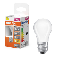 Osram Bombilla LED E27 | Esférica P45 | Mate | 2700K | 5,9 W (60 W) LOS01255