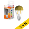 Osram Bombilla LED E27 | Pera A60 | Filamento | Espejo de extremo | Dorado | 2700K | 6,5 W (50 W) | Pack 6 uds LOS01696 - 1