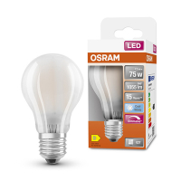 Osram Bombilla LED E27 | Pera A60 | Mate | 4000K | Regulable | 7,5 W (75 W) LOS00050
