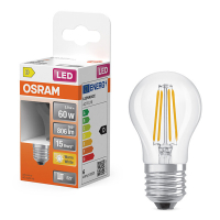 Osram Bombilla LED E27 Esférica P45 Filamento Transparente 2700K 5,5 W (60 W) LOS01241