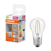 Osram Bombilla LED  E27 Esférica P45 Filamento Transparente 4000K 1,8 W (25 W) LOS02162