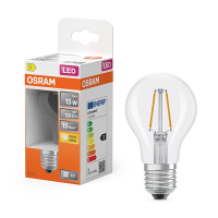 Osram Bombilla LED E27 Pera A60 Filamento Transparente 2700K 1W (15W) LOS01819