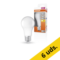 Osram Bombilla LED E27 Pera A60 Mate 2700K 8,5 W (60 W) | Pack 6 uds