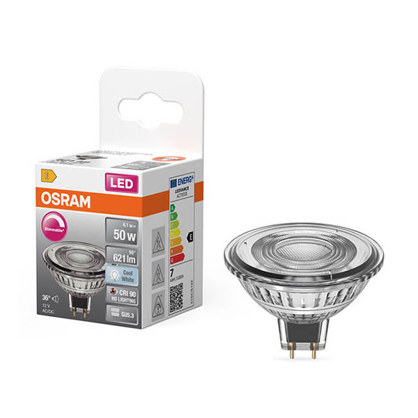 Osram Bombilla LED GU5.3 MR16 4000K Regulable 6,1W (50W) LOS02188 - 1