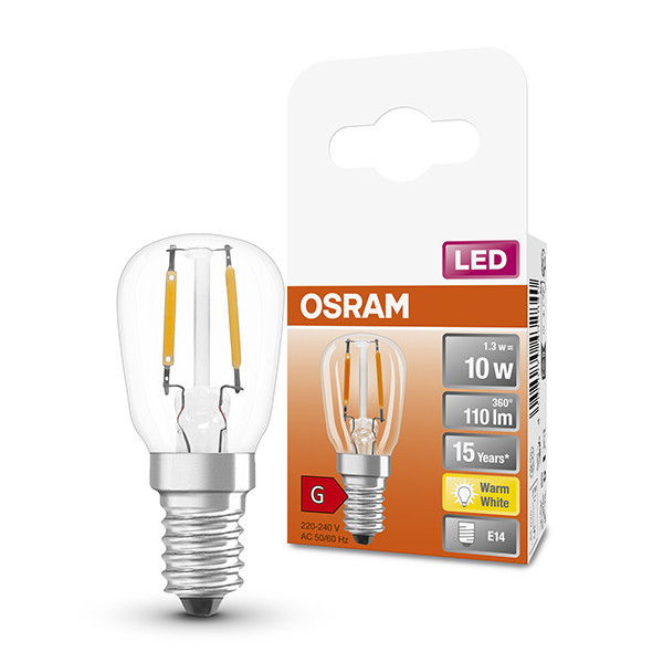 Osram Bombilla LED de filamento E14 transparente de 1,3 W (10 W) LOS00354 - 1