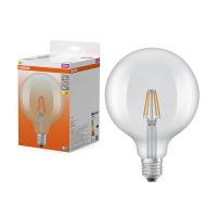 Osram E27 bombilla LED  | Globo G125 | Filamento | Transparente | 2700K | 3,4 W (40 W) LOS02202