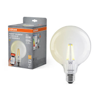 Osram Ledvance  Bombilla inteligente E27 | Globo G125 | Transparente | 2700K | Wi-Fi | 6W LOS02002
