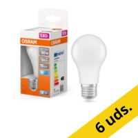 Oferta: 6 bombillas LED Osram E27 | Pera A60 | Mate | 4000K | 8W (60W)