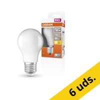 Pack: 6x Osram Bombilla LED E27 | Pera A60 | Mate | 2700K | 4,9 W (40 W)
