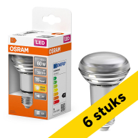 Pack: 6x Osram Bombilla LED E27 | Reflector R63 | 2700K | 4,8 W (60 W) LOS01370