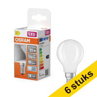 Pack: 6x Osram bombilla LED E14 acabado mate 4000K de 1,8W (25W)