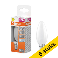 Pack: 6x Osram bombilla LED E14 mate 4000K de 3,4 W (40 W)
