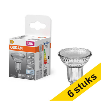 Pack Ahorro: 6x Osram Bombilla LED GU10 4000K 2,4W (35W)