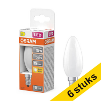 Osram bombilla LED E14 Mate 2700K de 1W (15W) | Pack 6 uds