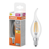 Osram bombilla LED E14 filamento transparente 2700K de 3,4 W (40 W) LOS01799
