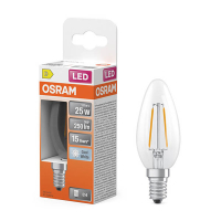 Osram bombilla LED E14 filamento transparente 4000K de 1,8 W (25 W) LOS02134