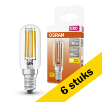Osram bombilla LED E14 filamento transparente de 4.2 W (40W) | Pack 6 uds