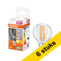 Osram bombilla LED E14 filamento transparente de 4 W (40 W) | Pack 6 uds