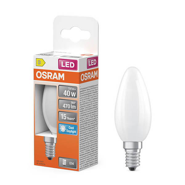 Osram bombilla LED E14 mate 6500K de 3,4 W (40 W) LOS02150 - 1