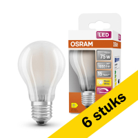 Osram bombilla LED E27 acabado mate regulable 7,5 W (75 W) | Pack 6 uds