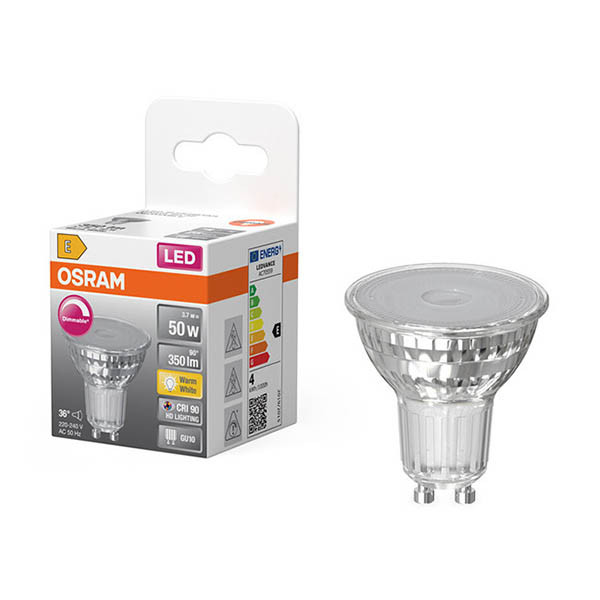Osram bombilla LED GU10 regulable 2700K de 3,7W (50W) LOS01921 - 1