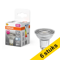 Osram bombilla LED GU10 regulable 4000K de 2,4W (35W) | Pack 6 uds
